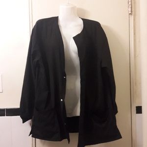 Natural uniforms black scrub jacket